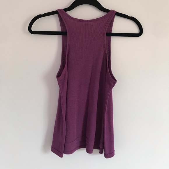Free People Long Beach Purple Tank Top XS - Picture 4 of 9